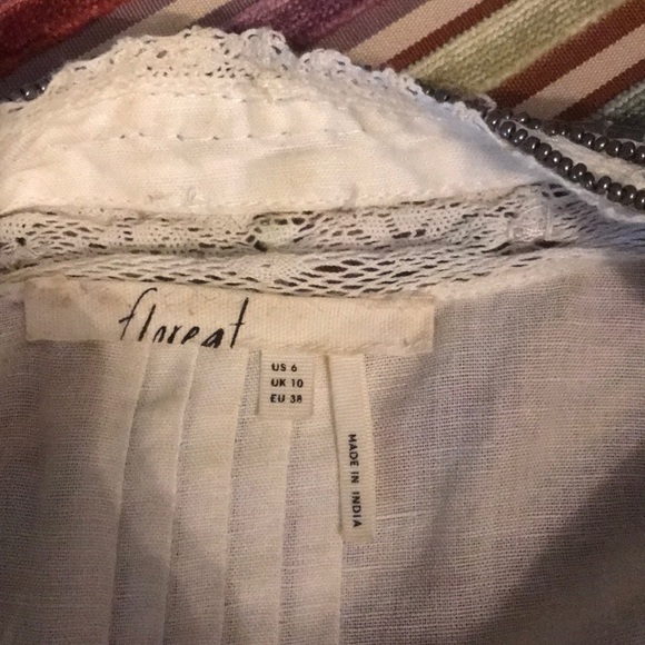 Anthropologie beaded white blouse - Picture 5 of 5